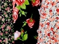 Patchworkstoffe mit Blumen